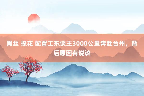 黑丝 探花 配置工东谈主3000公里奔赴台州，背后原因有说谈